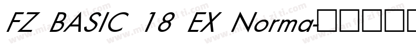 FZ BASIC 18 EX Norma字体转换